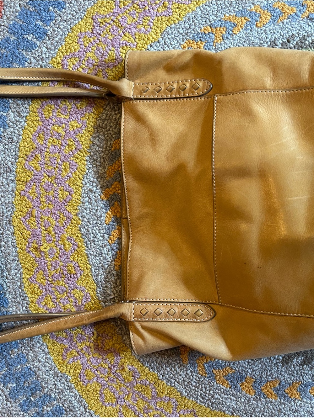 Frye Leather Shoulder Tote Bag in Tan - Picture 7 of 7